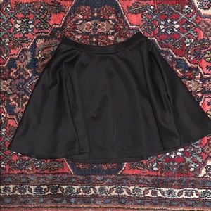 Simple Black Skater Skirt